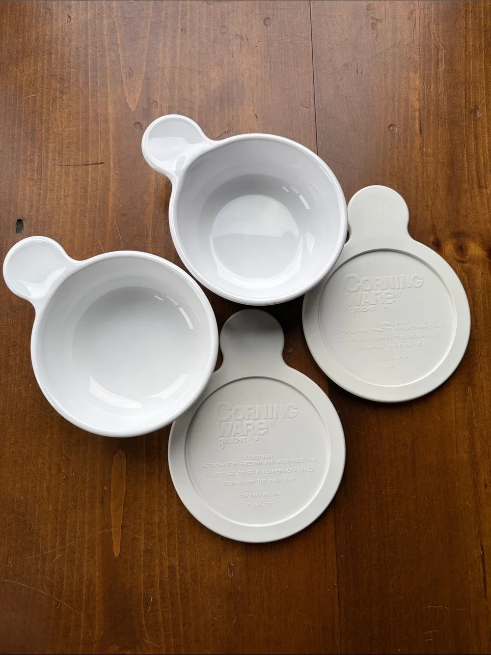 Corning Ware Grab It n Go (2) P-150-B with Lids